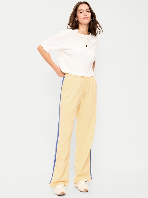 Image number 1 showing, High-Waisted SoComfy Wide-Leg Sweatpants