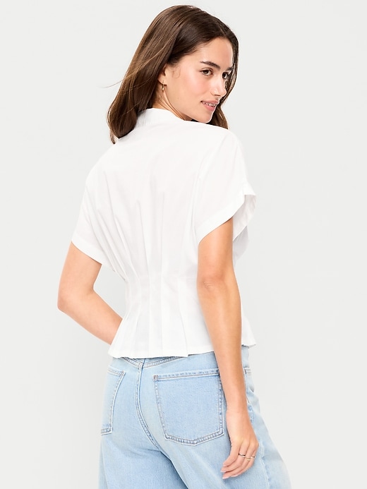 Image number 2 showing, Slim-Waisted Button-Down Shirt