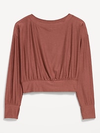 Image number 1 showing, CloudMotion Boat-Neck Top