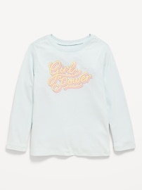 Image number 1 showing, Long-Sleeve Graphic T-Shirt for Toddler Girls