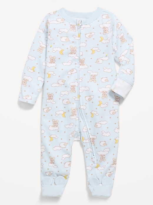 Image number 1 showing, Disney© 2-Way-Zip Sleep & Play Footed One-Piece for Baby