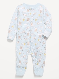 Image number 1 showing, Disney© 2-Way-Zip Sleep & Play Footed One-Piece for Baby