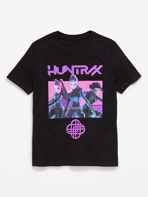 L'image numéro 1 présente T-shirt à imprimé KPop Demon Hunters™ unisexe pour enfant