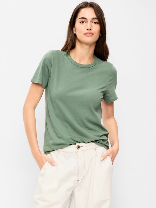 L'image numéro 1 présente T-shirt passe-partout ras du cou