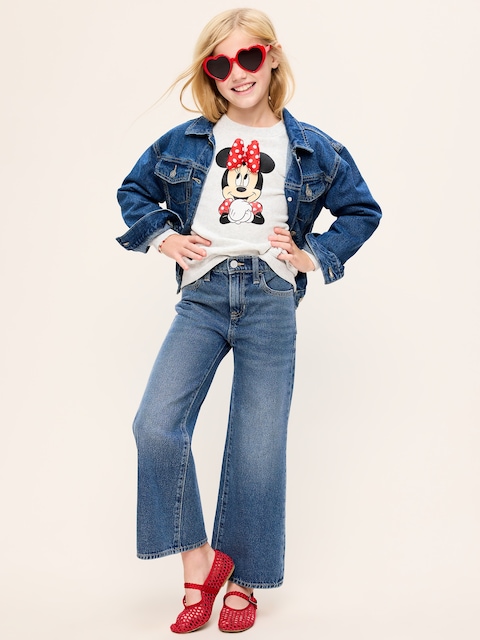 CHANDAIL LONG SURDIMENSIONNÉ EN COTON OUATÉ MINNIE DE DISNEY © ET À LOGO POUR FILLE