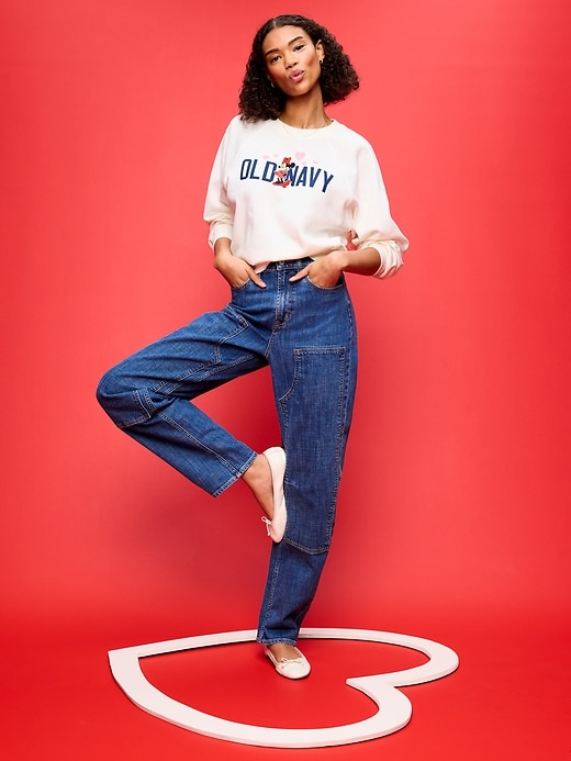 Image number 3 showing, Old Navy x Disney Minnie Mouse SoComfy Oversized Graphic Sweatshirt