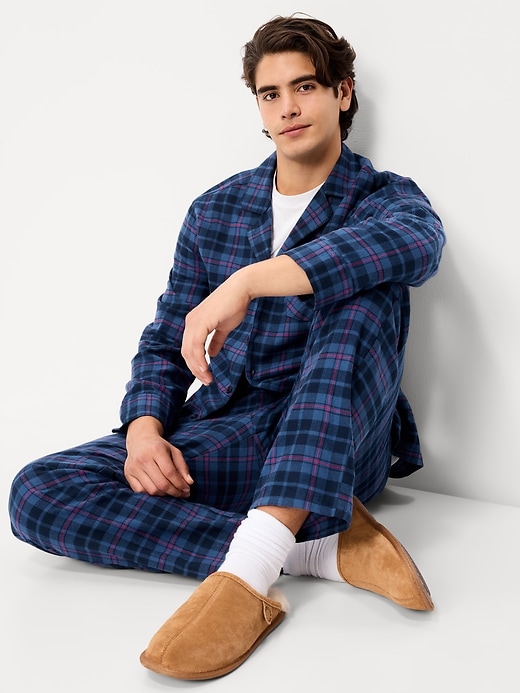 Image number 3 showing, Plaid Flannel Pajama Set for Men