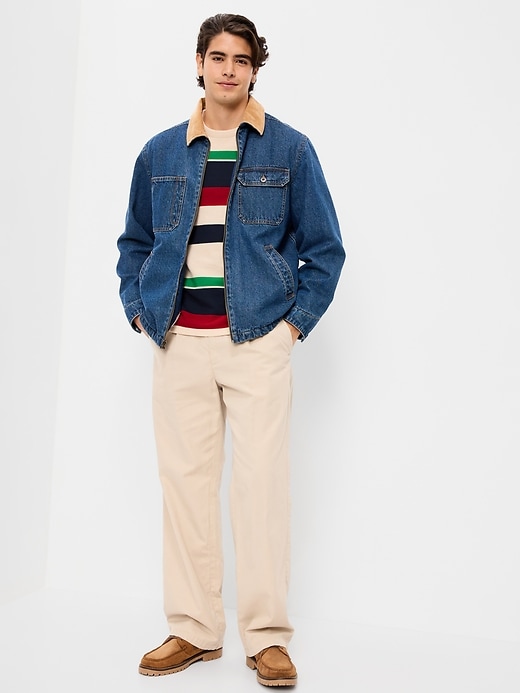 L'image numéro 3 présente T-shirt à rayures à manches longues