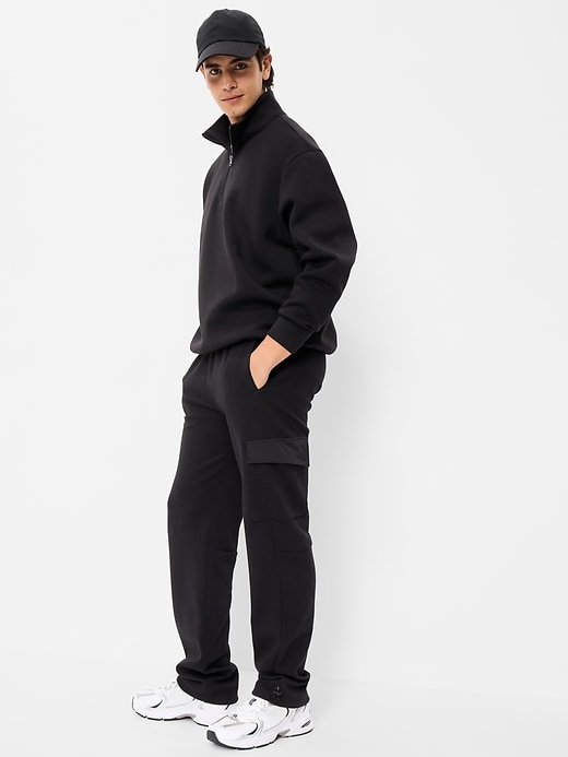 L'image numéro 3 présente Chandail surdimensionné à glissière au quart en molleton raffiné