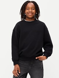 Image number 1 showing, Favorite Fleece Oversized Crew-Neck Sweatshirt for Boys