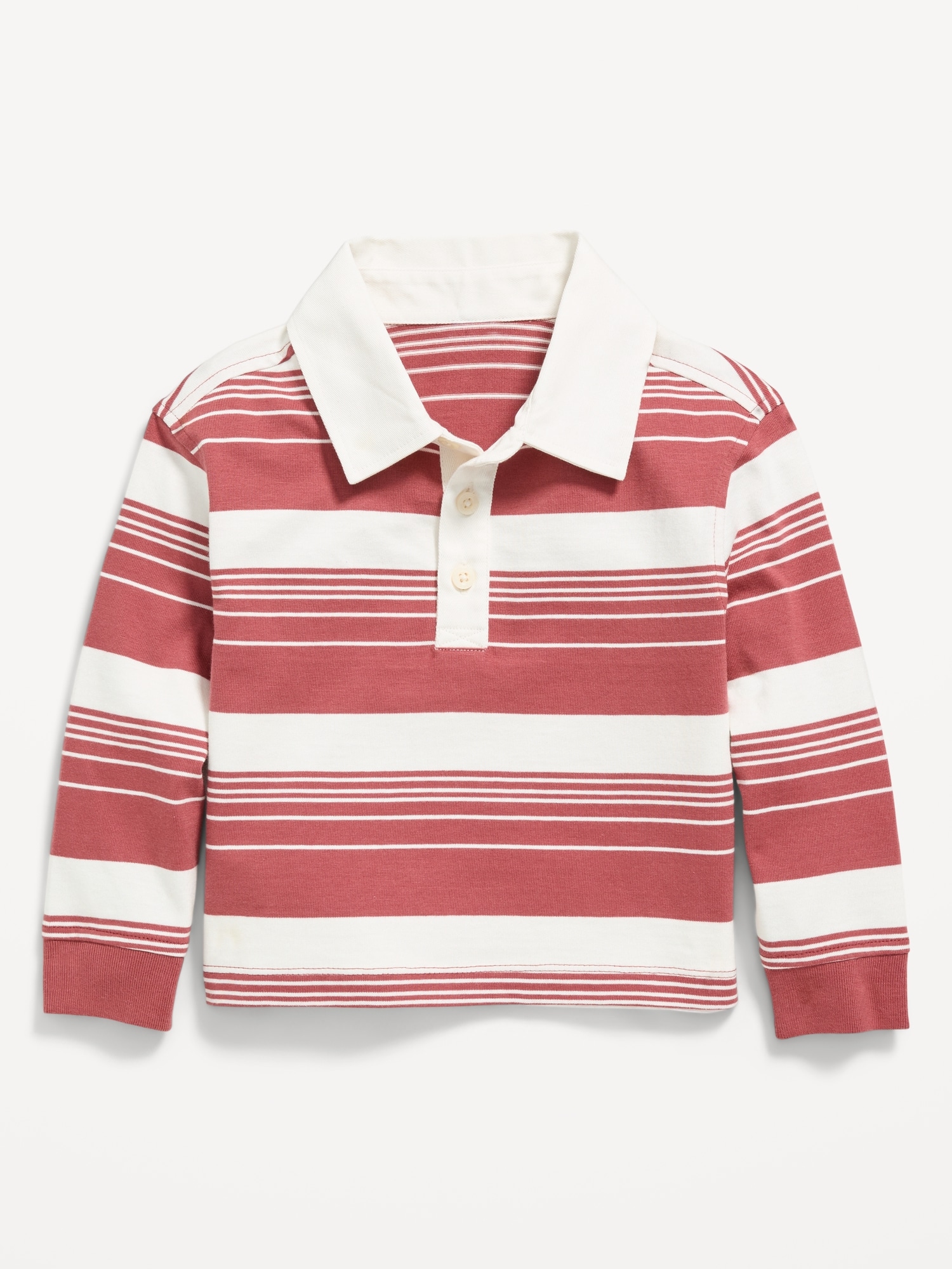 Unisex Oversized Boxy-Fit Long-Sleeve Rugby Shirt for Toddler