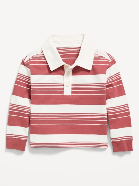 Oversized Long-Sleeve Rugby Shirt for Toddler Boys