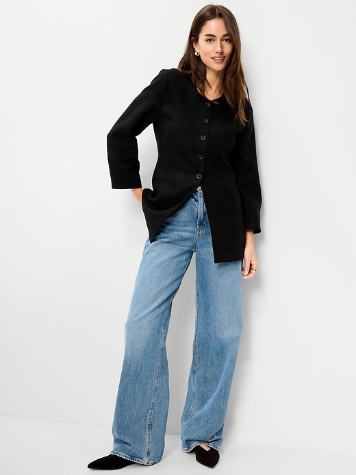 Image number 3 showing, Fitted Long Blazer