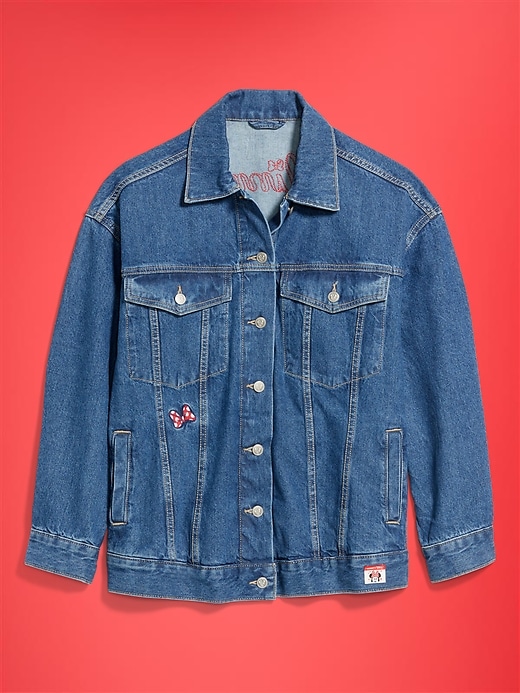 L'image numéro 5 présente Veste de camionneur surdimensionnée en denim Minnie Mouse Old Navy x Disney pour femme