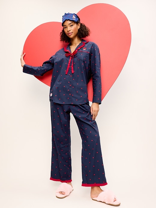 L'image numéro 3 présente Pyjama court en flanelle à volants Minnie Mouse Old Navy x Disney pour femme