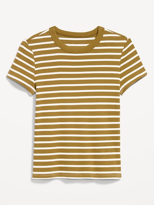 Image number 4 showing, Snug Crew-Neck Ribbed T-Shirt