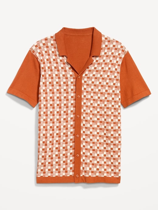 Image number 3 showing, Short-Sleeve Sweater Shirt