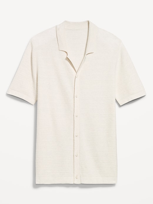Image number 3 showing, Short-Sleeve Sweater Shirt