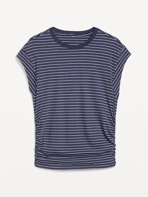 Image number 4 showing, Cap-Sleeve Side-Cinch Top