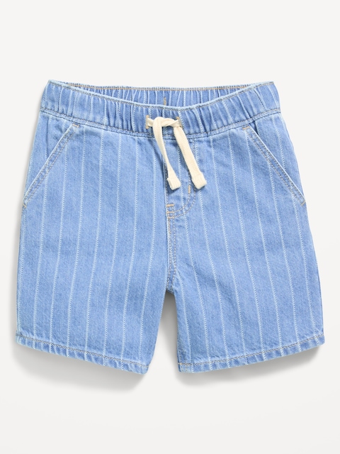 Baggy Pull-On Jean Shorts for Toddler Boys