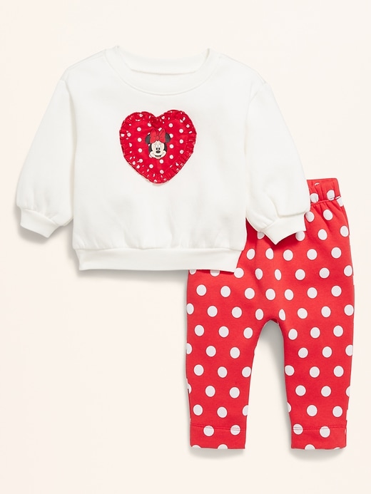 Image number 1 showing, Old Navy x Disney Minnie Mouse Sweatshirt and Sweatpants Set for Baby