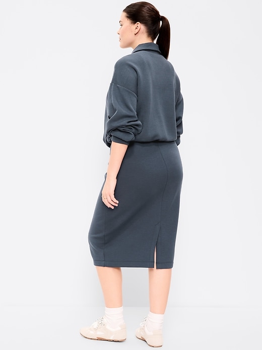 Image number 5 showing, Extra High-Waisted Bounce Fleece Midi Skirt