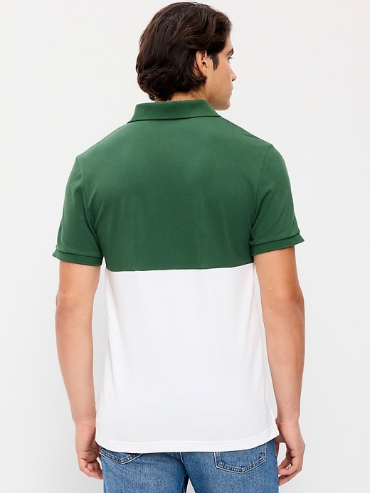 Image number 2 showing, Color-Block Pique Polo