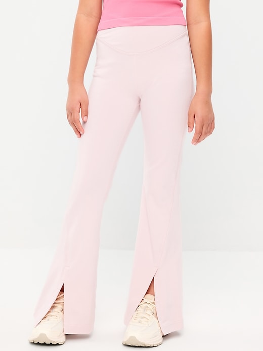 Image number 3 showing, High-Waisted PowerChill Flare Leggings for Girls