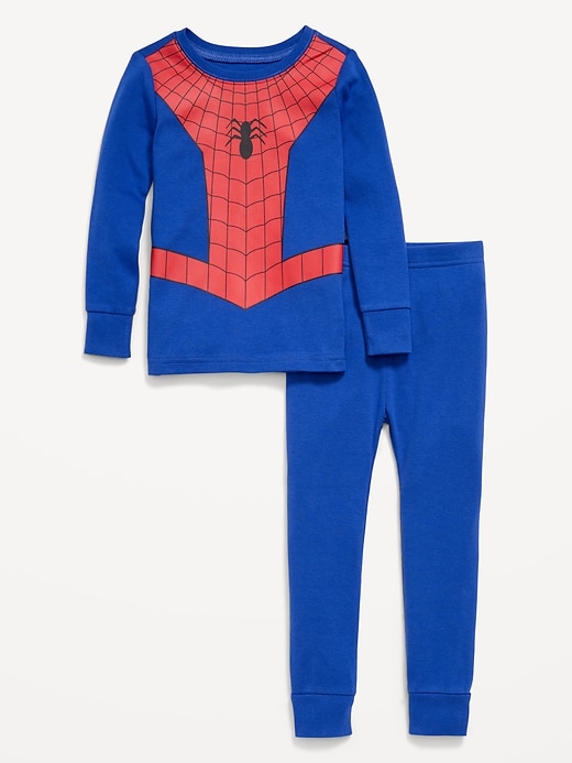 Image number 1 showing, Marvel™ Spider-Man Unisex Graphic Snug-Fit Pajama Set for Toddler & Baby