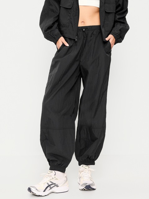 Pull-On Bubble Windbreaker Pants