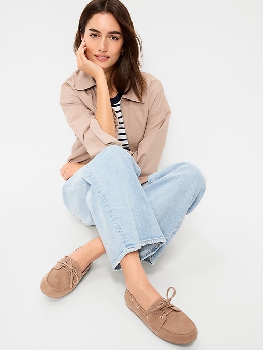 Image number 2 showing, Faux-Suede Boat Shoes for Women