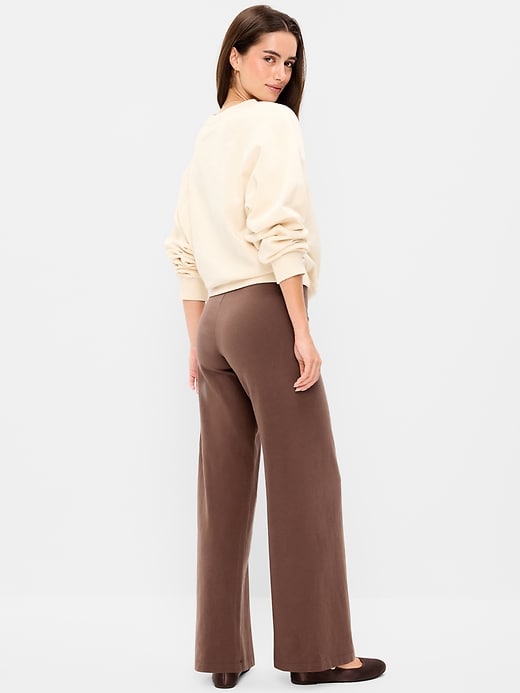 Image number 2 showing, High-Waisted Fashion Wide-Leg Leggings