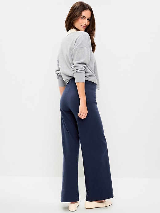 Image number 2 showing, High-Waisted Fashion Wide-Leg Leggings