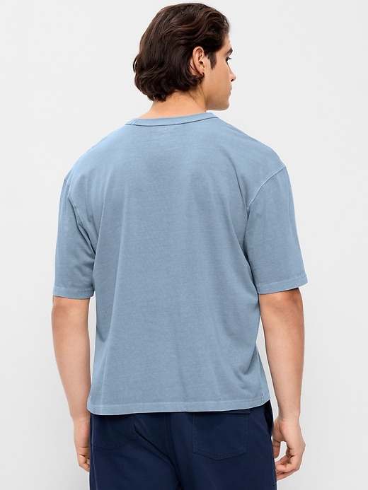 Image number 2 showing, Garment-Dyed Heavyweight Cropped T-Shirt