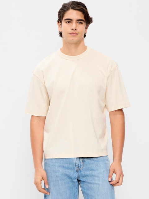Garment-Dyed Heavyweight Cropped T-Shirt