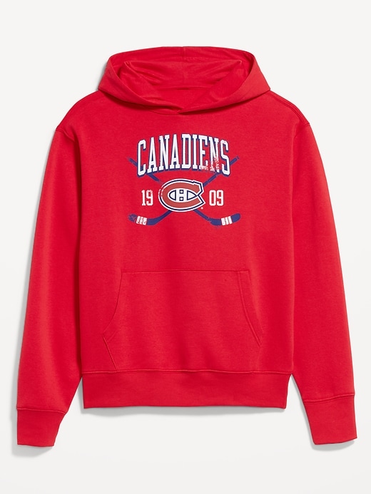 L'image numéro 1 présente Chandail à capuchon à logo de la LNH pour adulte