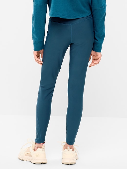L'image numéro 2 présente Legging PowerSoft taille haute à poches latérales pour Fille