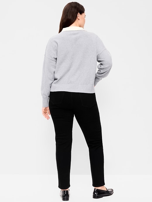 Image number 8 showing, High-Waisted Slim Jeans