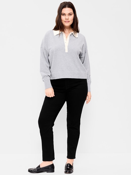 Image number 7 showing, High-Waisted Slim Jeans