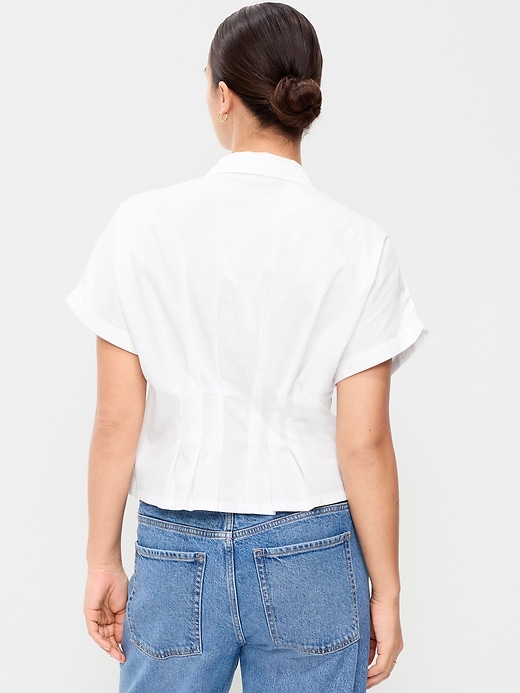 Image number 5 showing, Slim-Waisted Button-Down Shirt