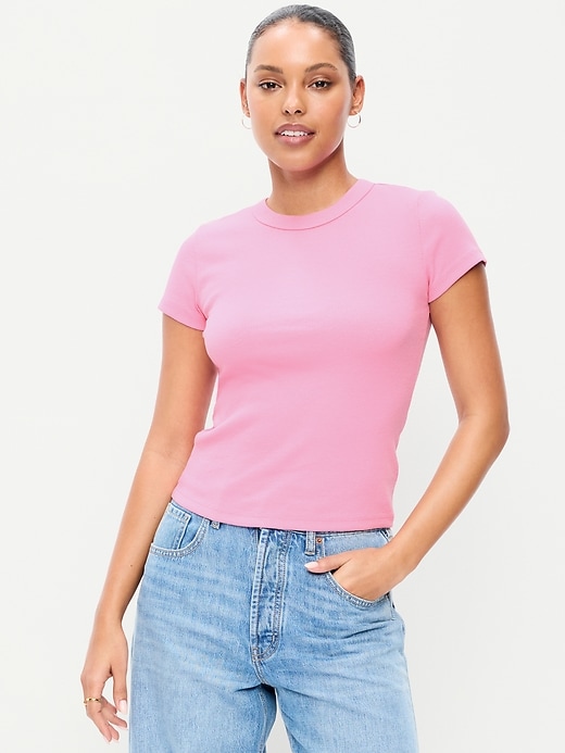Image number 1 showing, Snug Crop T-Shirt
