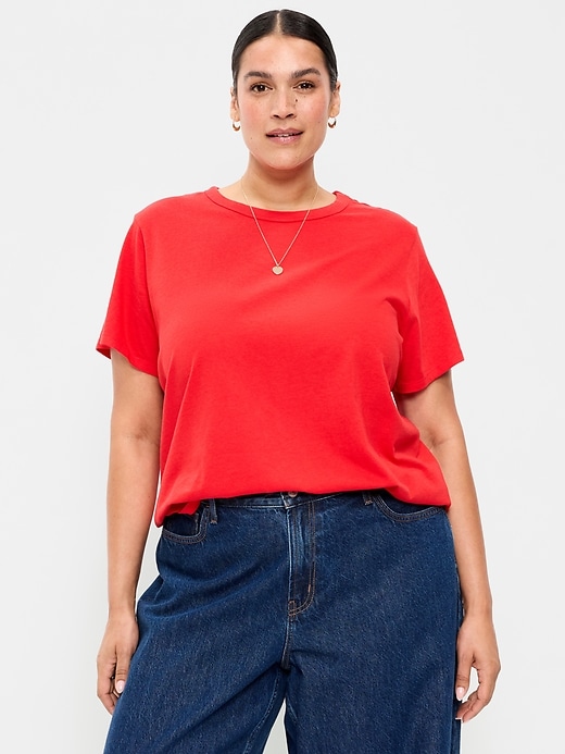 L'image numéro 4 présente T-shirt passe-partout ras du cou