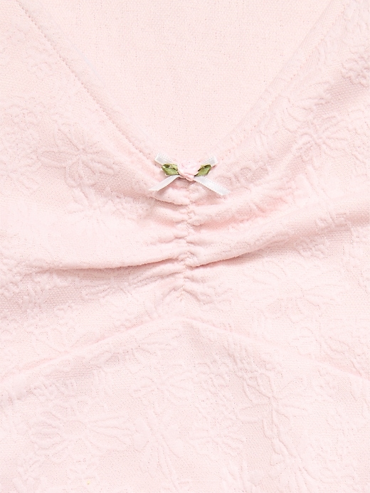 Image number 3 showing, Long-Sleeve Textured Knit Fit and Flare Dress for Girls