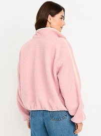 Image number 2 showing, Loose Sherpa Quarter-Zip Pullover