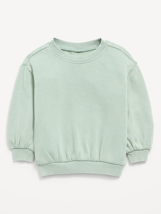 L'image numéro 1 présente Chandail en coton ouaté ras du cou pour bébé