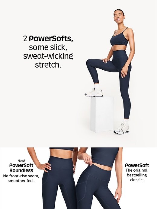 Image number 10 showing, High-Waisted PowerSoft 7/8 Pocket Leggings