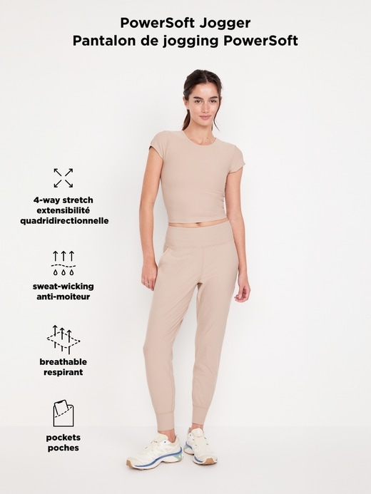 Image number 9 showing, High-Waisted PowerSoft Pocket Joggers
