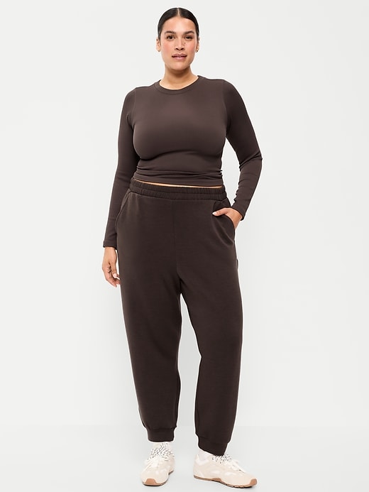 Image number 7 showing, High-Waisted Bounce Fleece Jogger Sweatpants