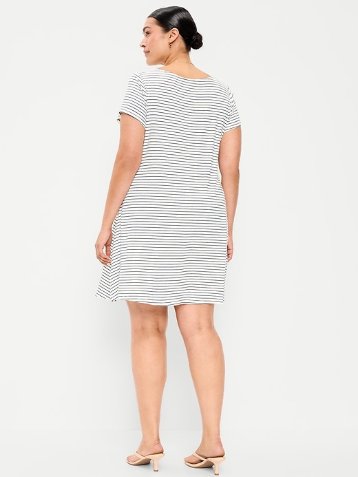 Image number 9 showing, Short-Sleeve Mini Swing Dress