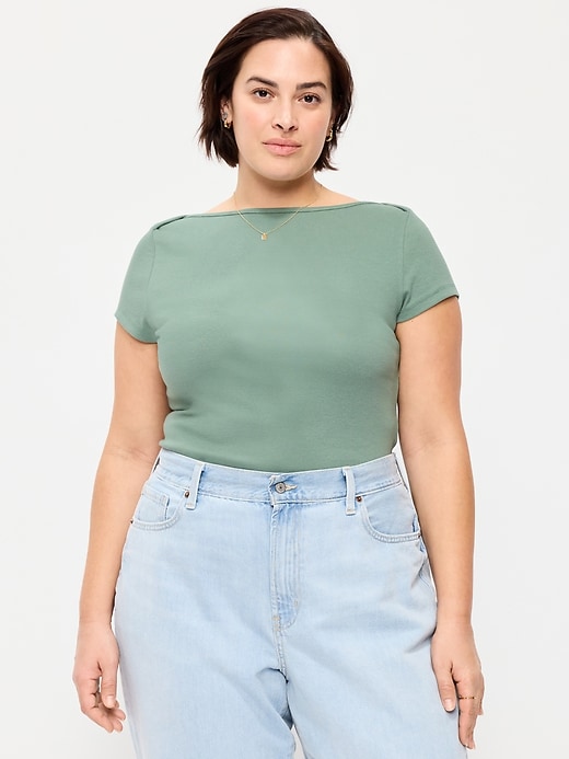Image number 4 showing, Snug Boatneck T-Shirt